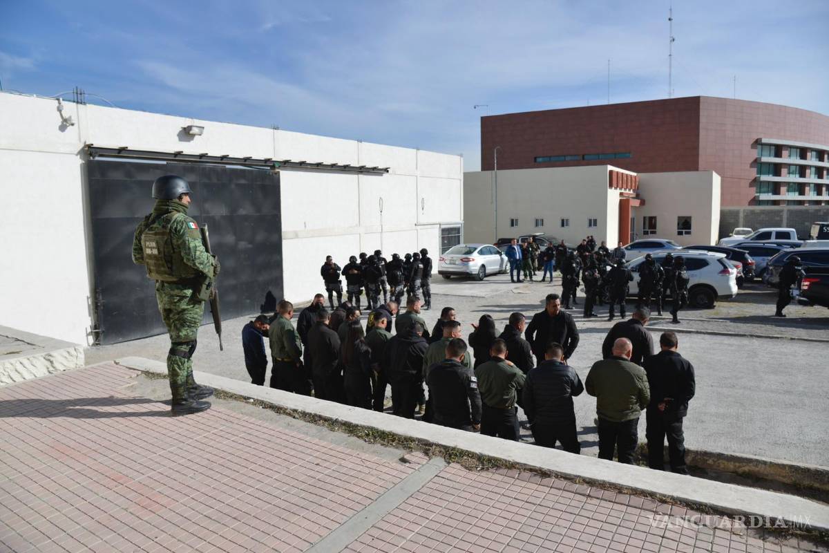 $!Realizan operativo de prevención en Cereso de Saltillo.