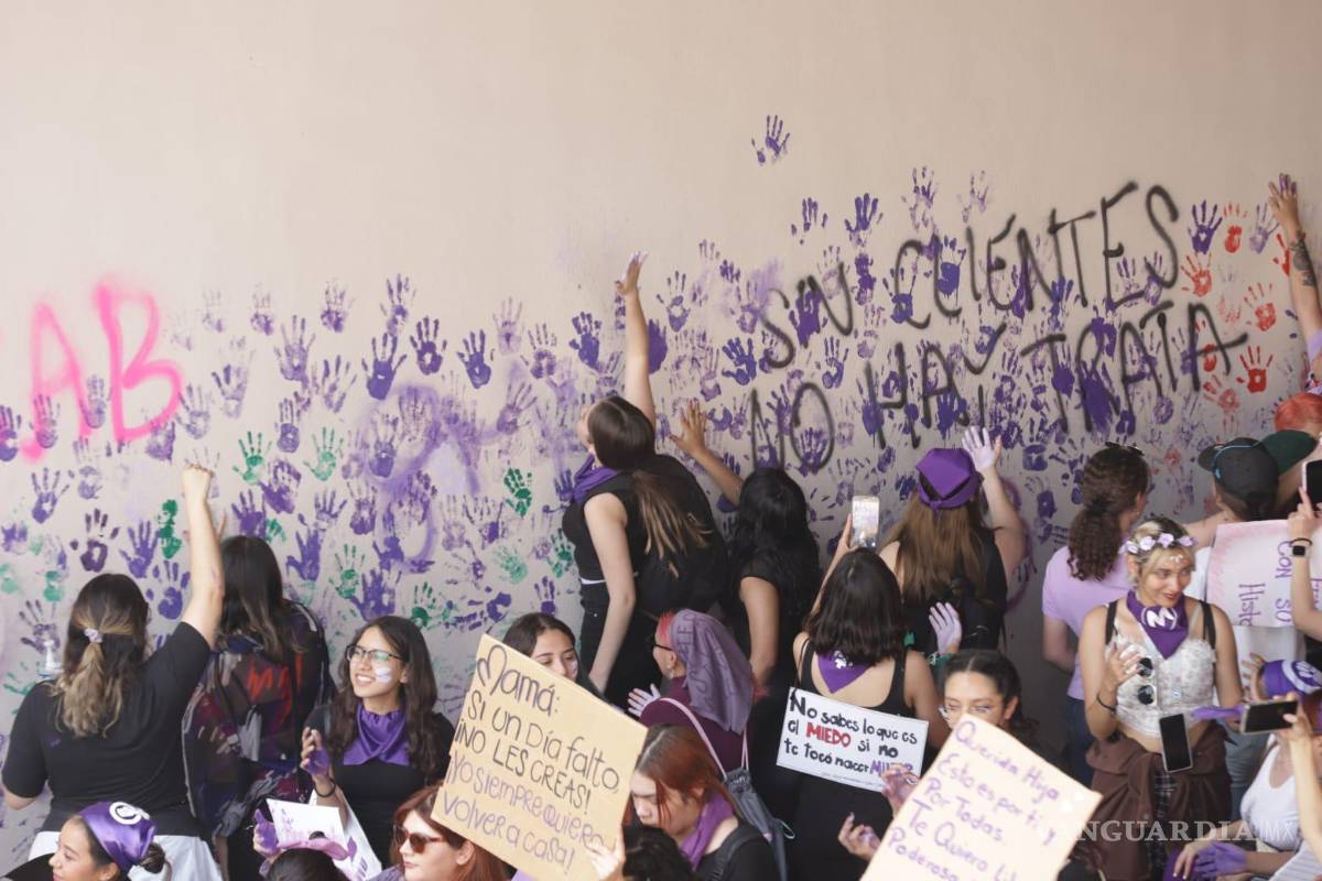 $!Las paredes son testigos de las consignas y gritos de justicia.