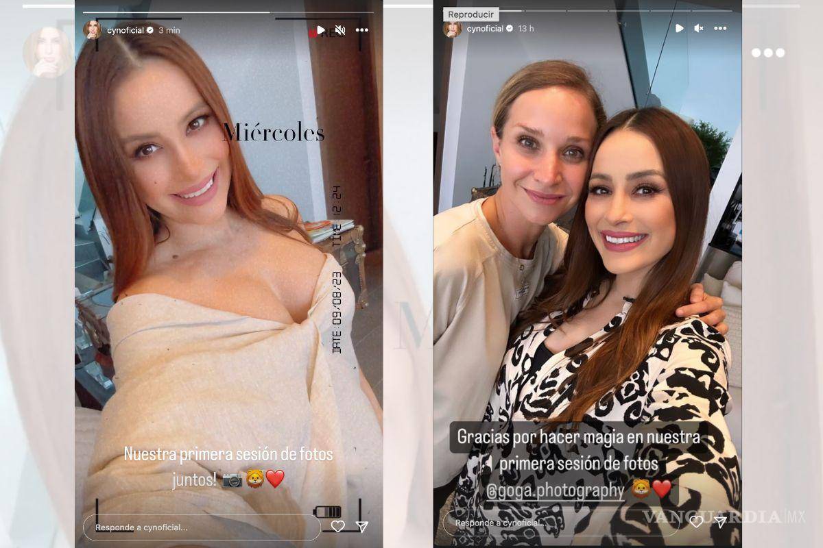 $!La nueva mamá lució muy feliz en pequeño video durante la sesión de fotos.