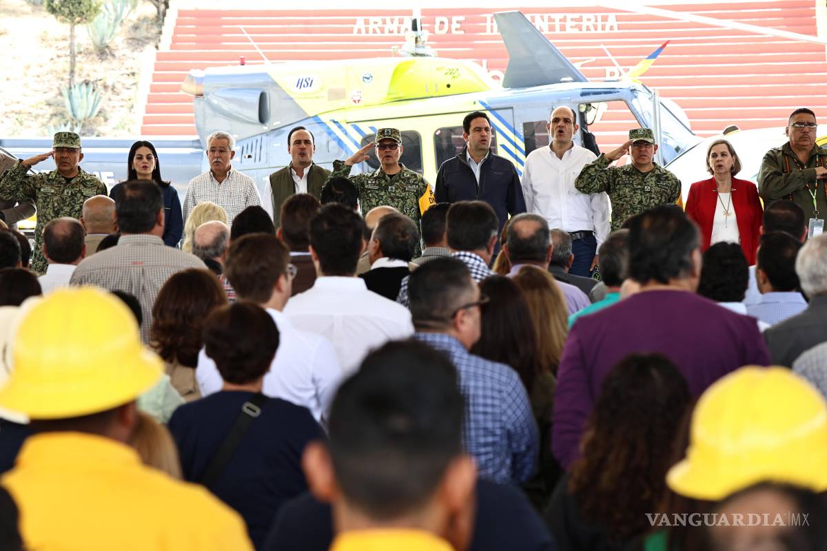 $!El Gobierno de Coahuila puso en marcha en Saltillo el operativo estatal de combate y prevención de incendios forestales 2026, con brigadas especializadas y equipamiento para atender siniestros en zonas serranas.