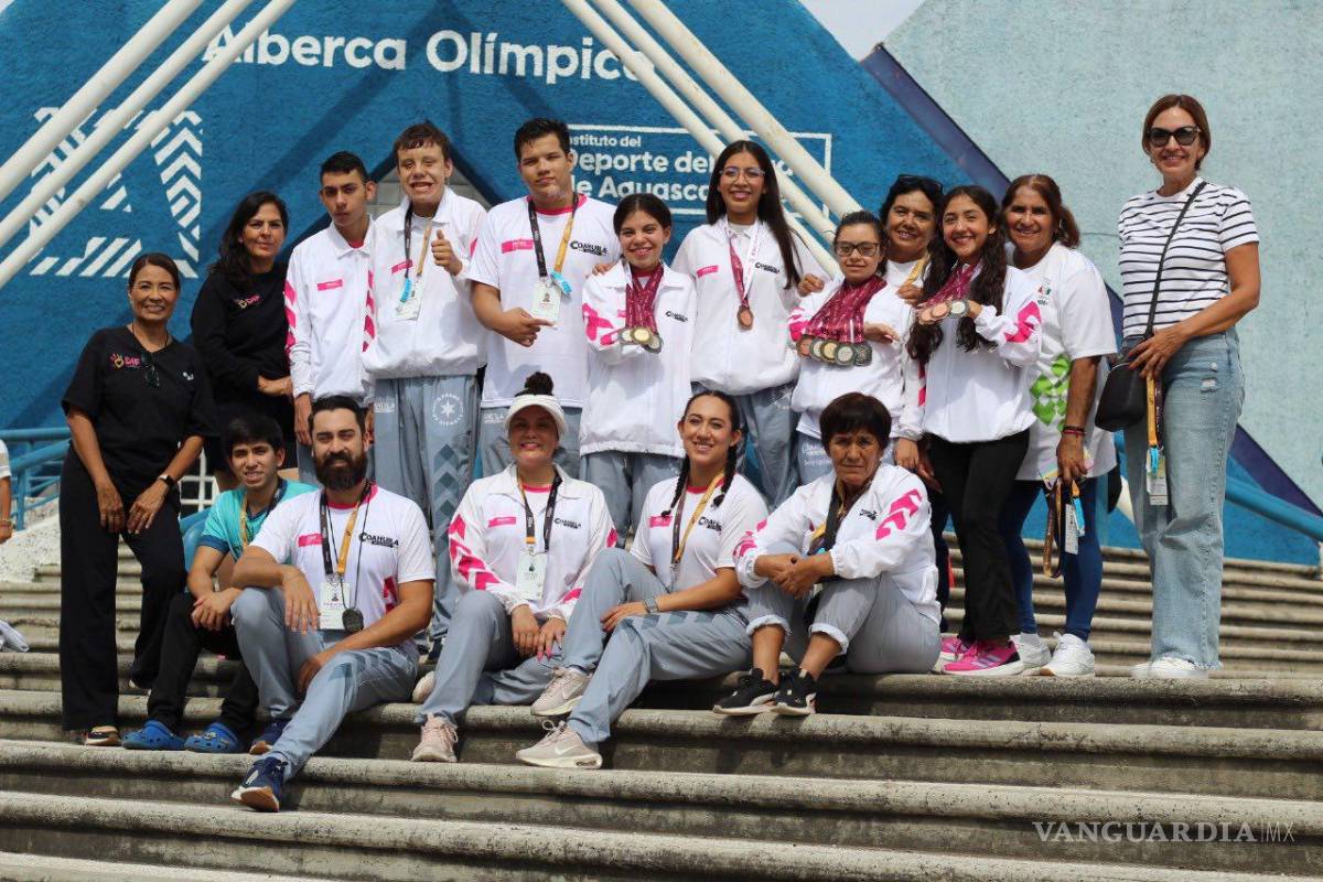 $!Coahuila cerró su participación en la paranatación de la Paralimpiada Nacional 2025 con dos oros, siete platas y cuatro bronces en Aguascalientes.
