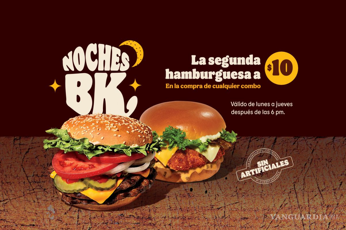 $!Burger King da hamburguesa de lunes a jueves por $10 pesos ¿Cómo obtener la promoción?
