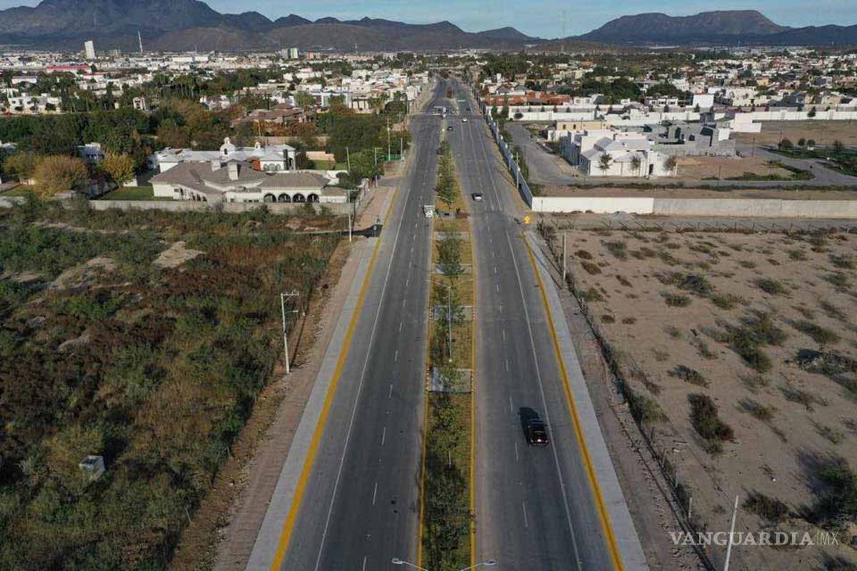 Inauguran ampliación del bulevar José Narro en Saltillo; antes conocido como camino a Los Rodríguez