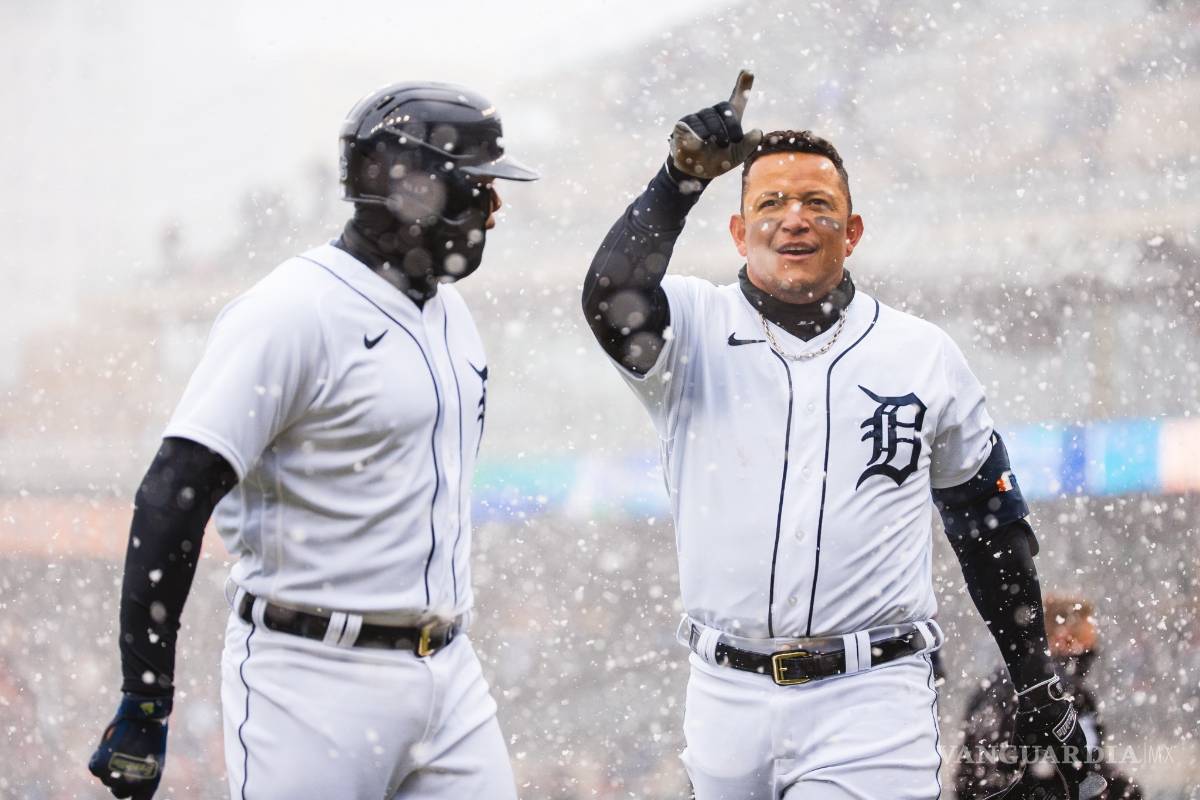 En plena nevada, Miguel Cabrera conecta el primer home run de la temporada de MLB