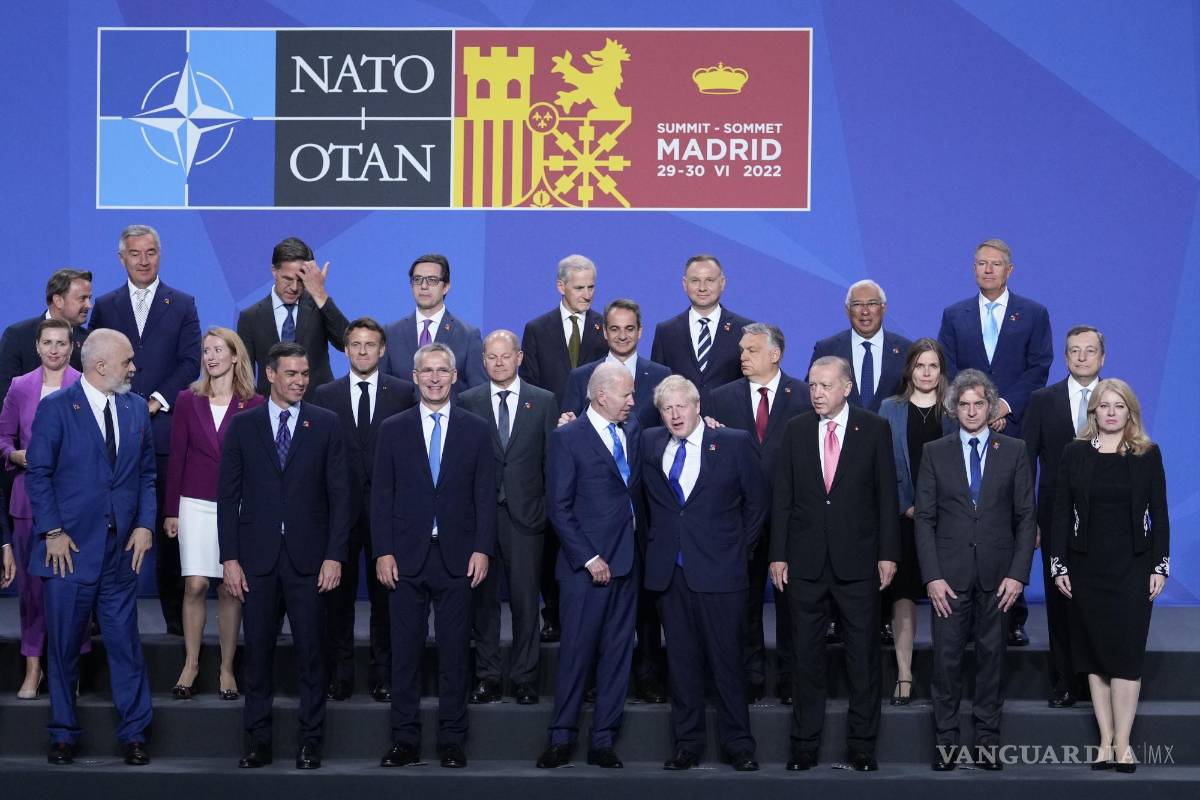 $!Los jefes de estado de la Organización del Tratado del Atlántico Norte la cumbre de la OTAN en Madrid, España.