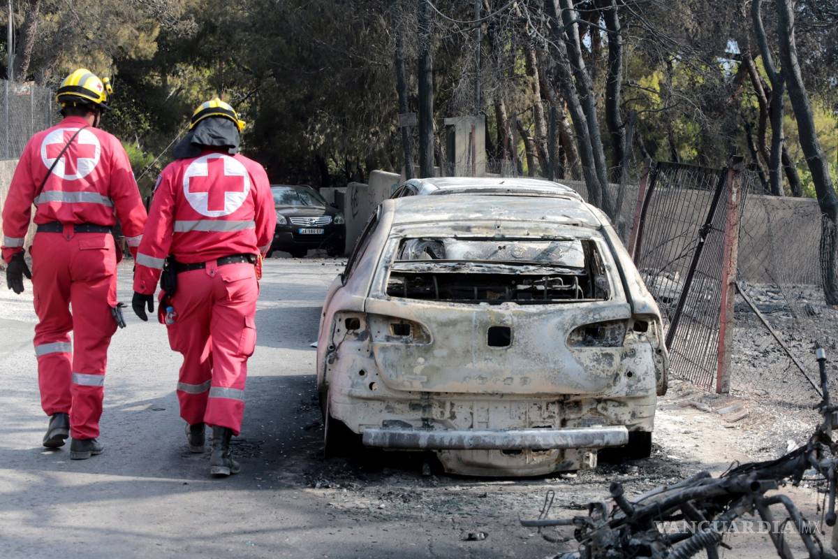 $!74 muertos en incendios forestales en Grecia (fotos)