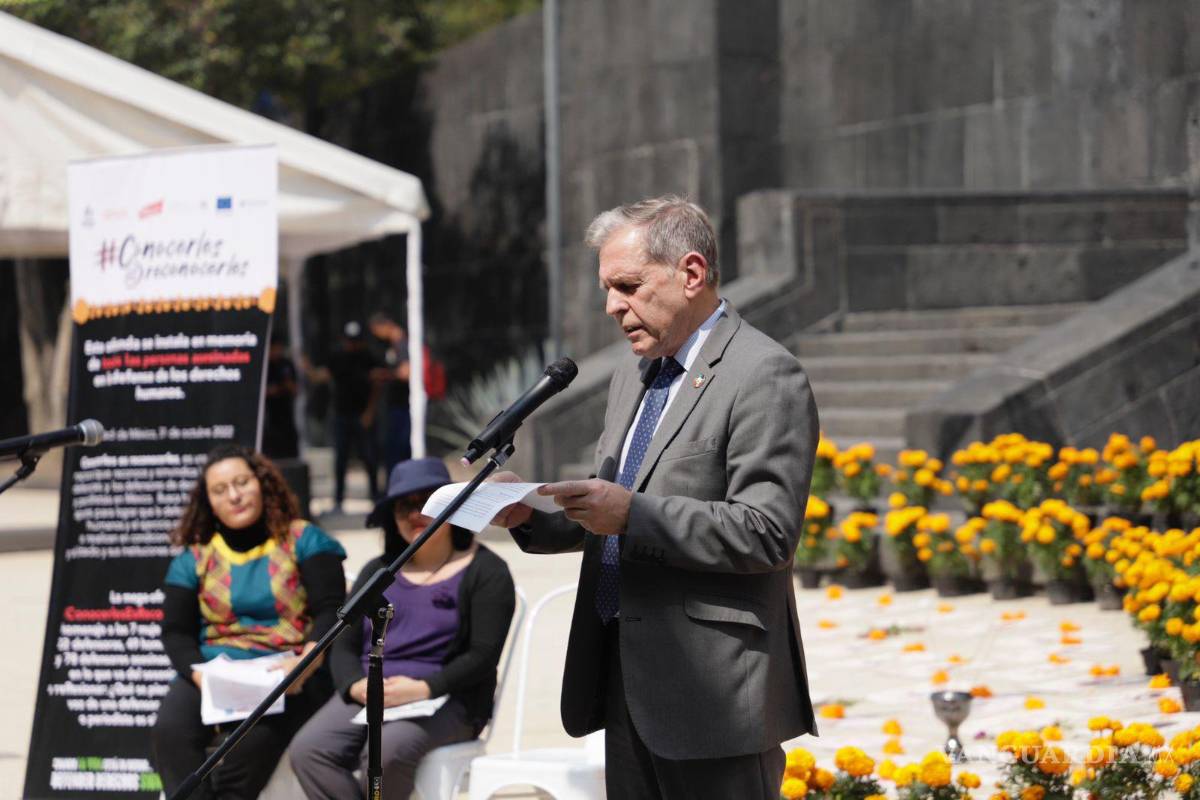 $!Guillermo Fernández-Maldonado, representante en México del Alto Comisionado de las Naciones Unidas para los Derechos Humanos.