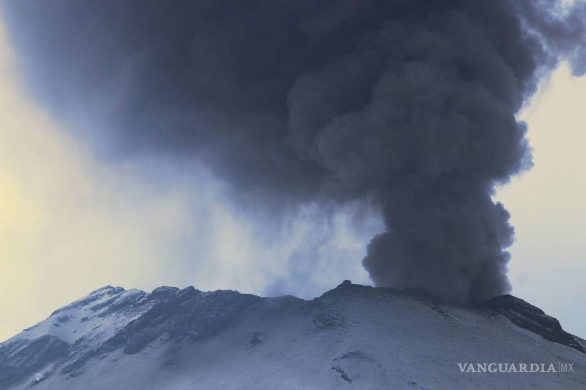 Asombrosas imágenes de la actividad del volcán Popocatépetl