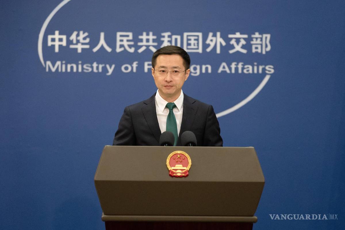 $!El portavoz del Ministerio de Relaciones Exteriores de China, Lin Jian, en Beijing. Trump, impuso aranceles del 104 % a los productos chinos.