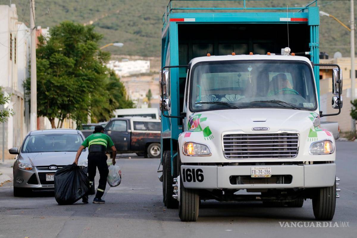El miércoles no habrá servicio de recolección de basura en Saltillo