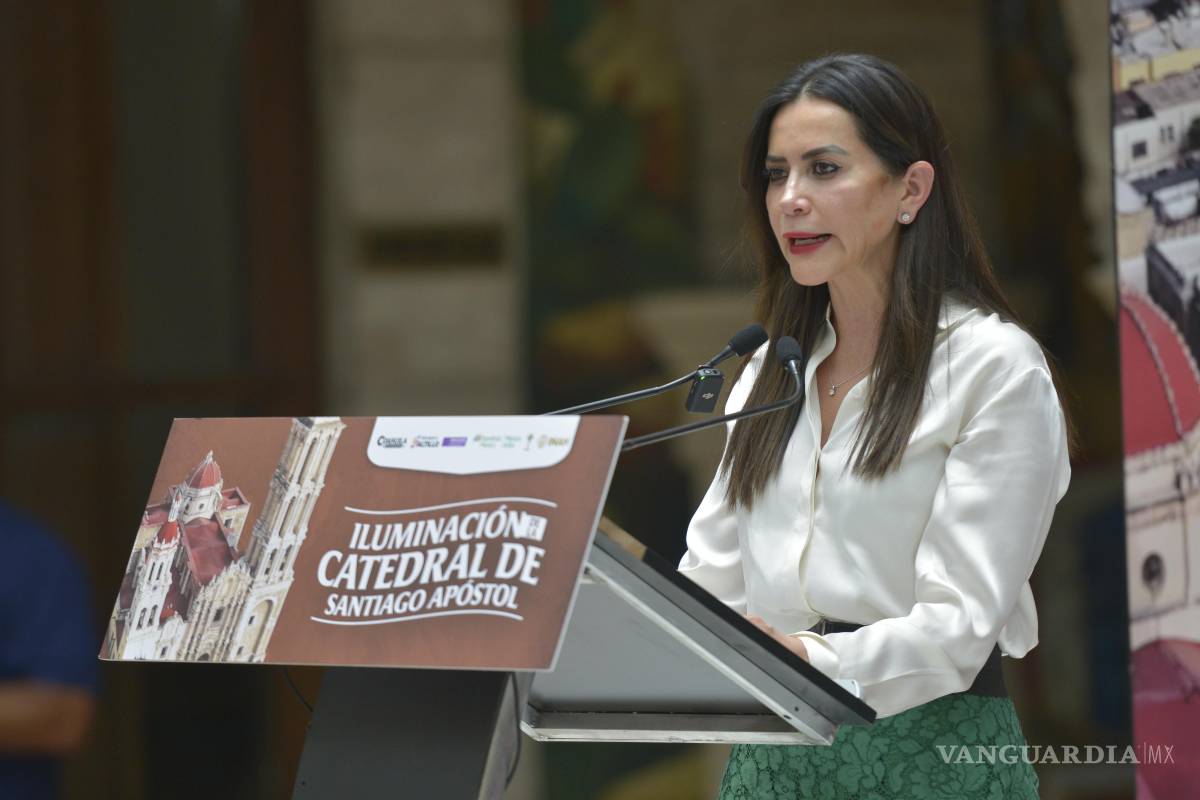 $!Katya Somohano, directora de Iberdrola México, resaltó la importancia cultural y arquitectónica del templo durante la presentación del proyecto.