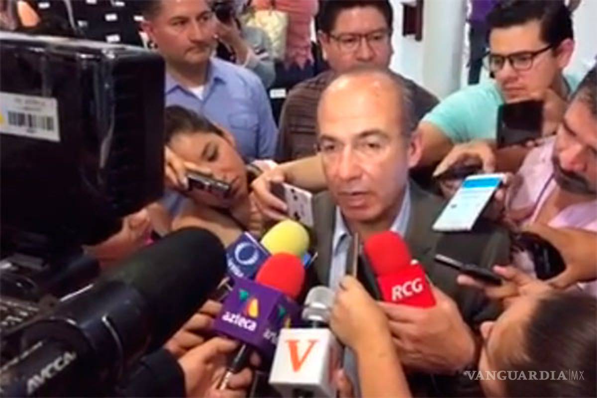 Felipe Calderón asegura desconocer el "Coahuilazo"