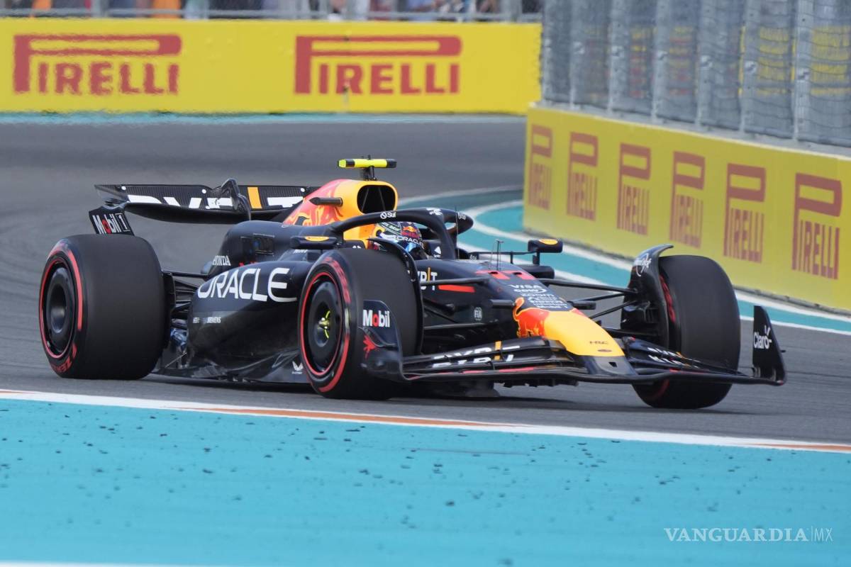 Checo Pérez saldrá tercero en el Gran Premio de Miami