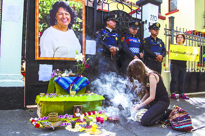 Detienen a homicida de la activista Berta Cáceres