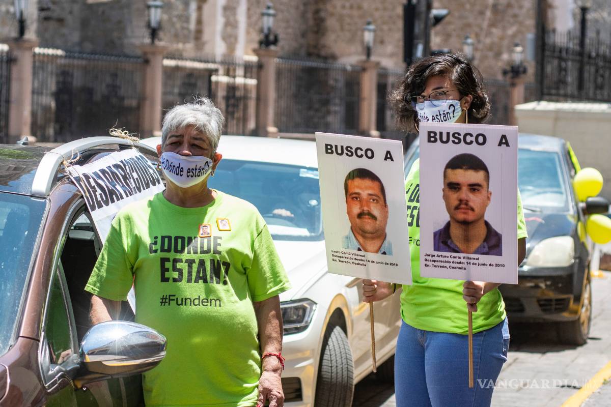 Manifestación en Saltillo de madres de desaparecidos; denuncian irregularidades en investigaciones