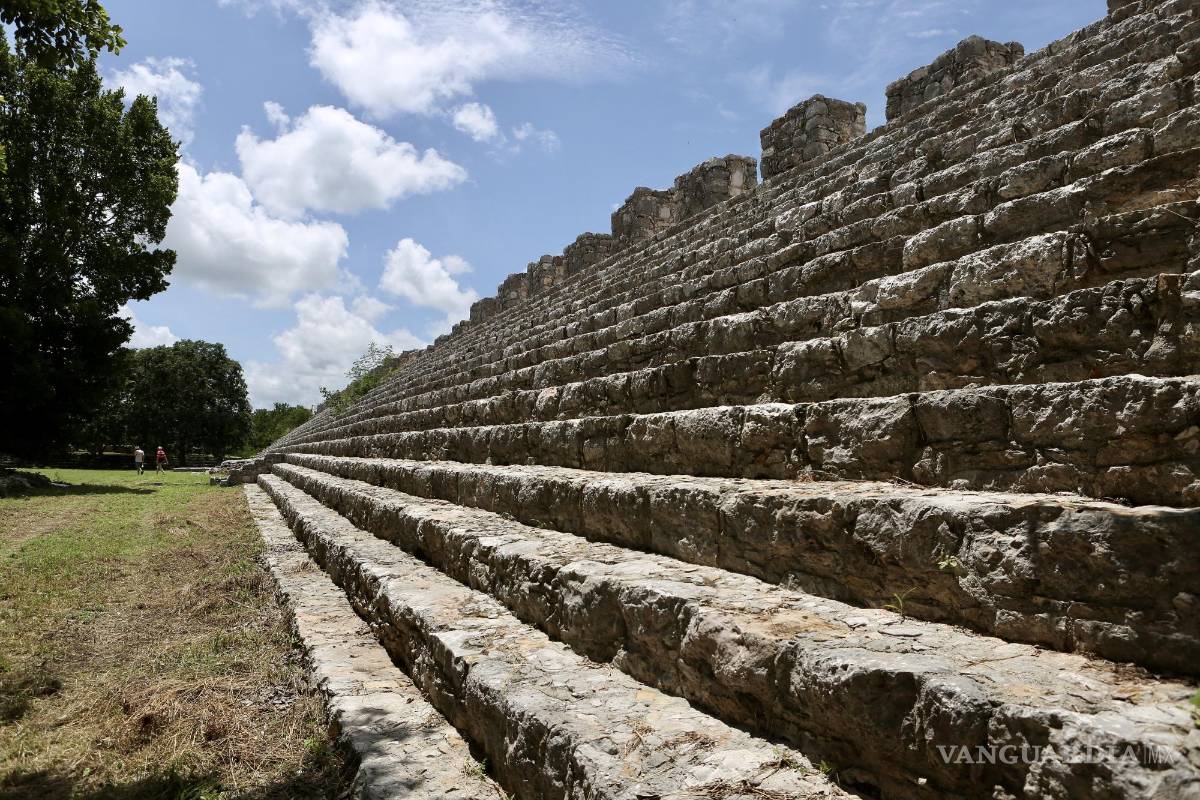 $!Vista de la zona arqueológica Dzibilchaltun en el ejido de Chablekal, estado de Yucatán (México).