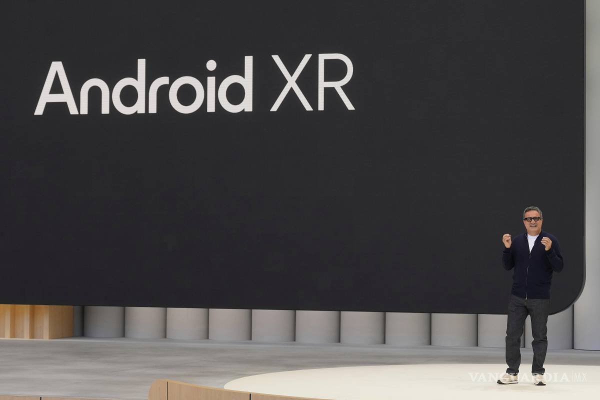 $!Shahram Izadi, responsable de la plataforma y productos Android XR, habla en el evento Google I/O en Mountain View, California.