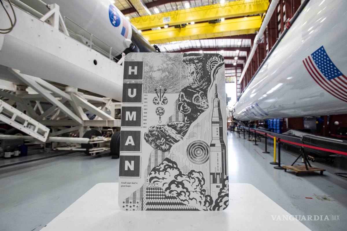 Obras de arte viajaron al espacio junto a la 'Crew Dragon' de SpaceX