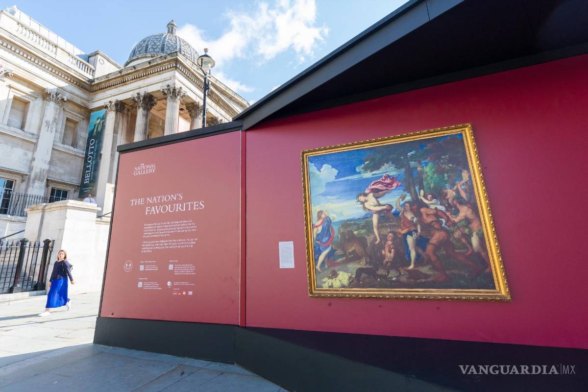 El arte de la National Gallery luce al aire libre en el centro de Londres