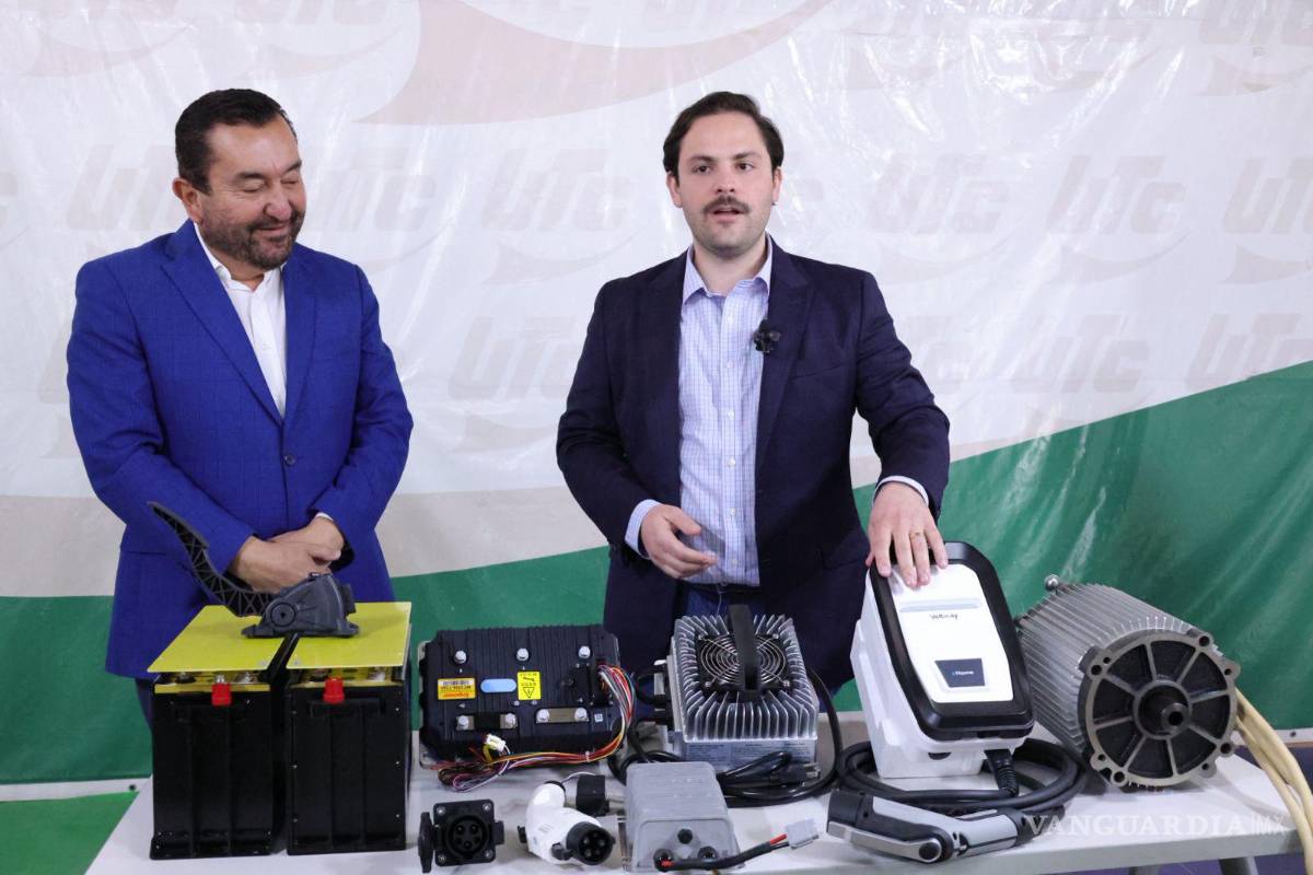 $!Directivos de EVH presentaron parte de la tecnología y componentes utilizados en proyectos de electromovilidad durante la firma del convenio con la UTC.