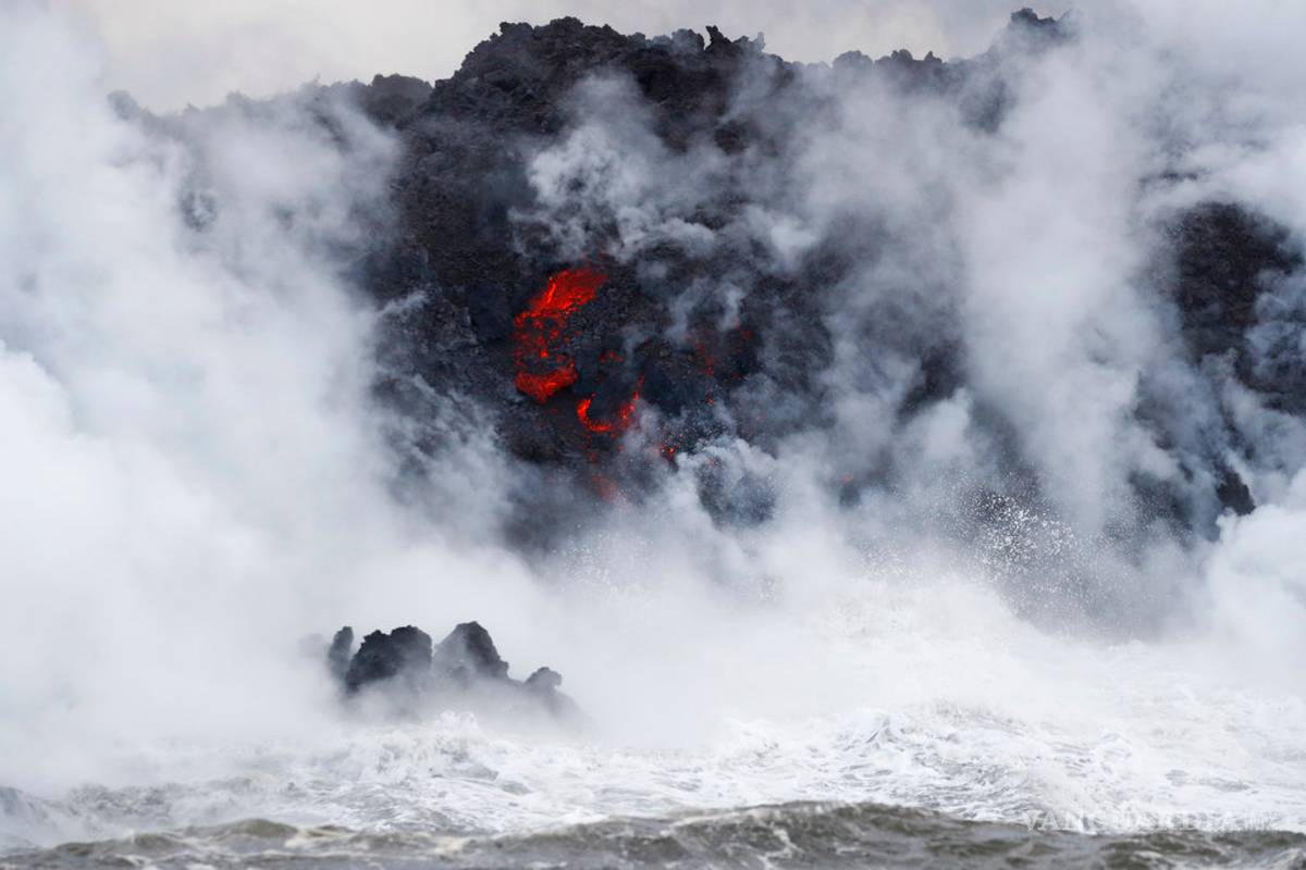 $!Impresionantes imágenes de la erupción del volcán Kilauea, en Hawái