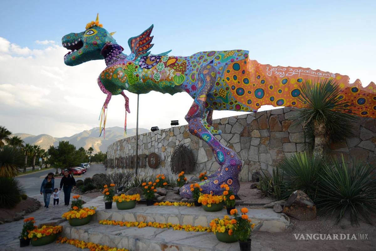 Se vuelve alebrije dragón el T-Rex del MUDE