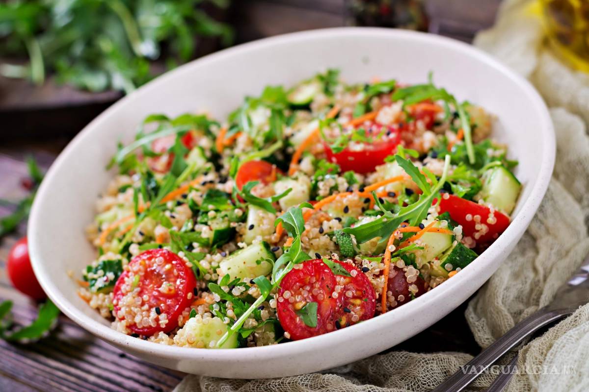 $!ENSALADA DE QUINOA Y VEGETALES ASADOS.