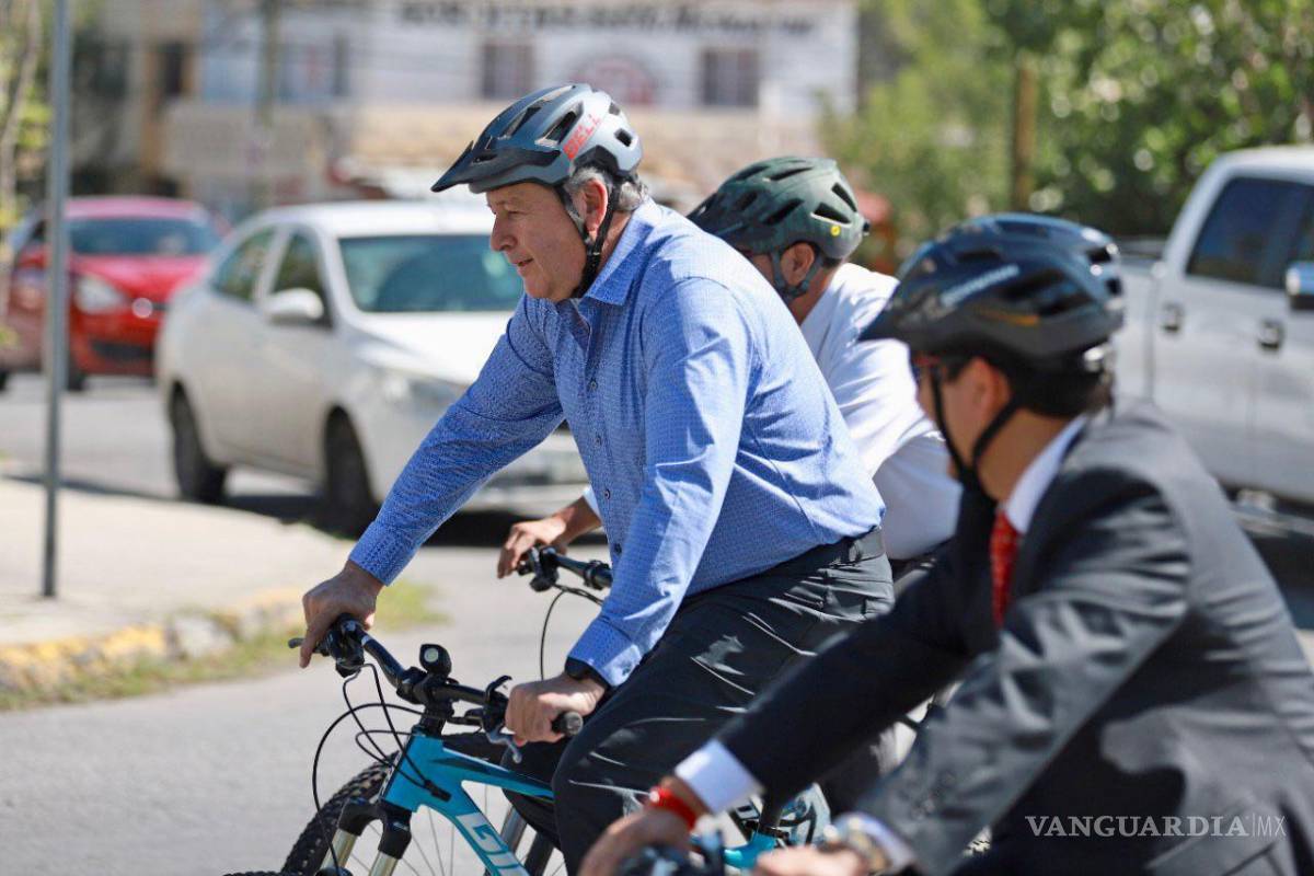 $!Saltillo: en el Día Mundial sin Auto, invita Chema Fraustro a disminuir su uso