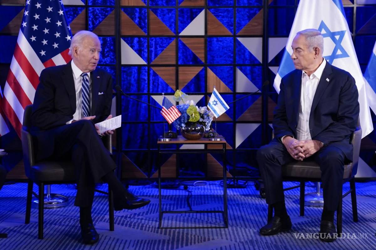 $!El presidente estadounidense Joe Biden, se reúne con el primer ministro israelí, Benjamin Netanyahu para discutir la guerra entre Israel y Hamás, en Tel Aviv.