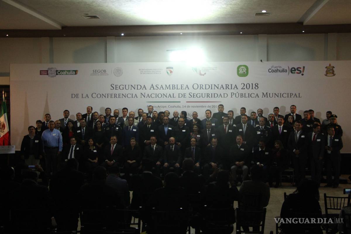 Se reúnen responsables de la seguridad municipal en el país en Ramos Arizpe