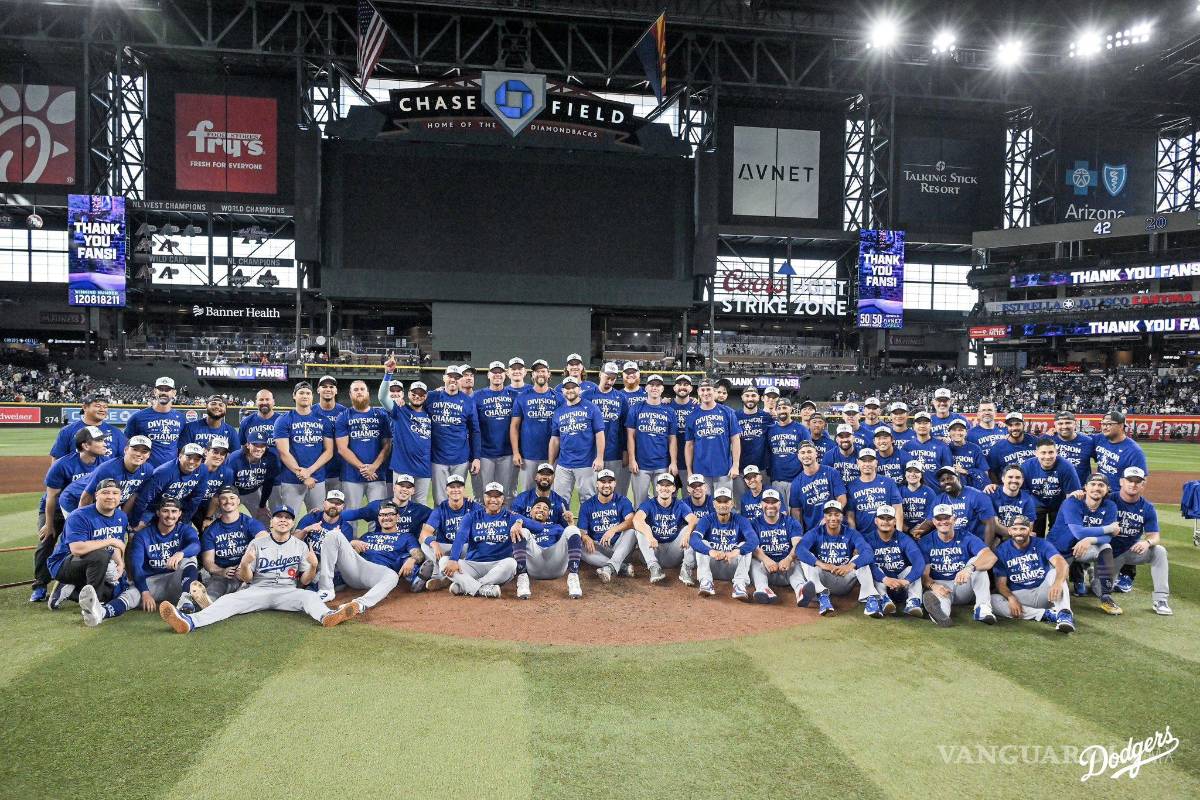 Dodgers de Los Ángeles conquistan el Oeste de la Nacional tras aplastar a Diamondbacks