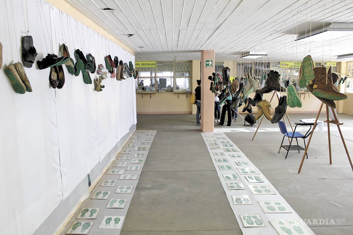 $!Huellas tatuadas en el caminar; Representan zapatos recorrido en búsqueda de desaparecidos