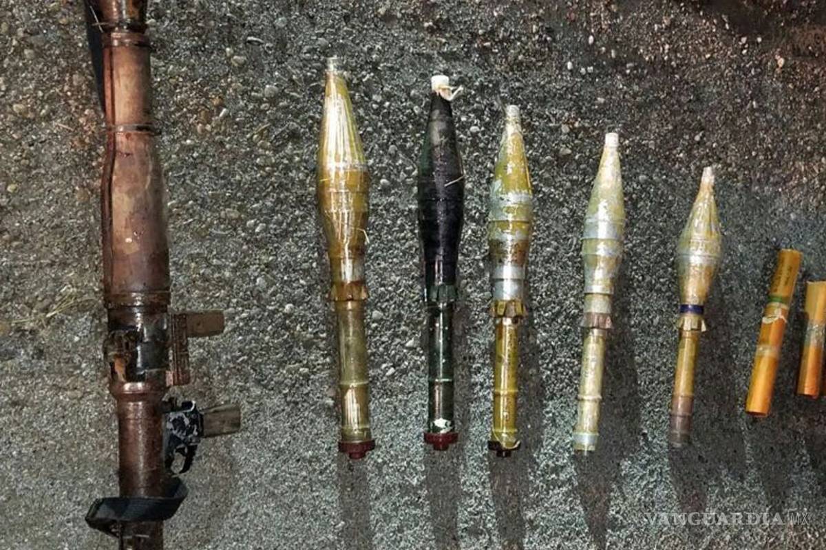 Aseguran pesado arsenal y droga en Piedras Negras