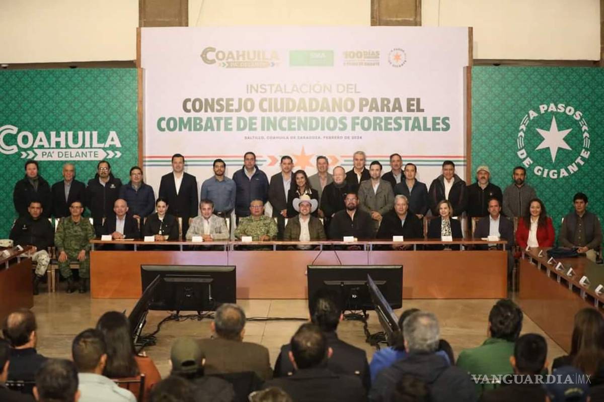 Coahuila: instalan Consejo Ciudadano para el Combate de Incendios Forestales; invertirán 50 mdp en prevención