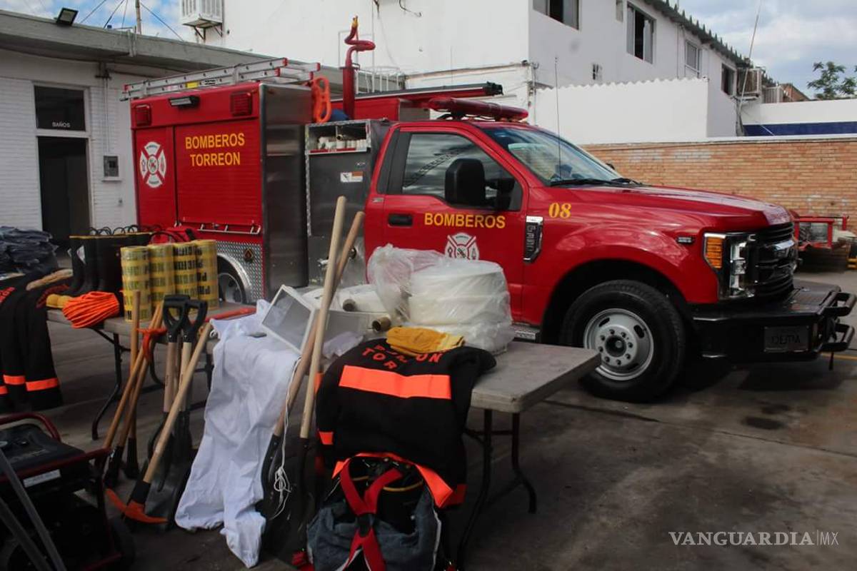 $!Entregan en Torreón equipo al cuerpo de Bomberos