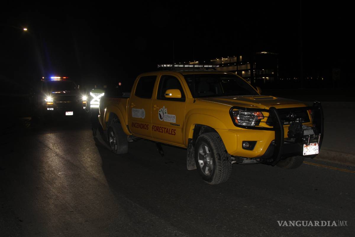 Empleado de Conafor choca vehículo oficial en Saltillo