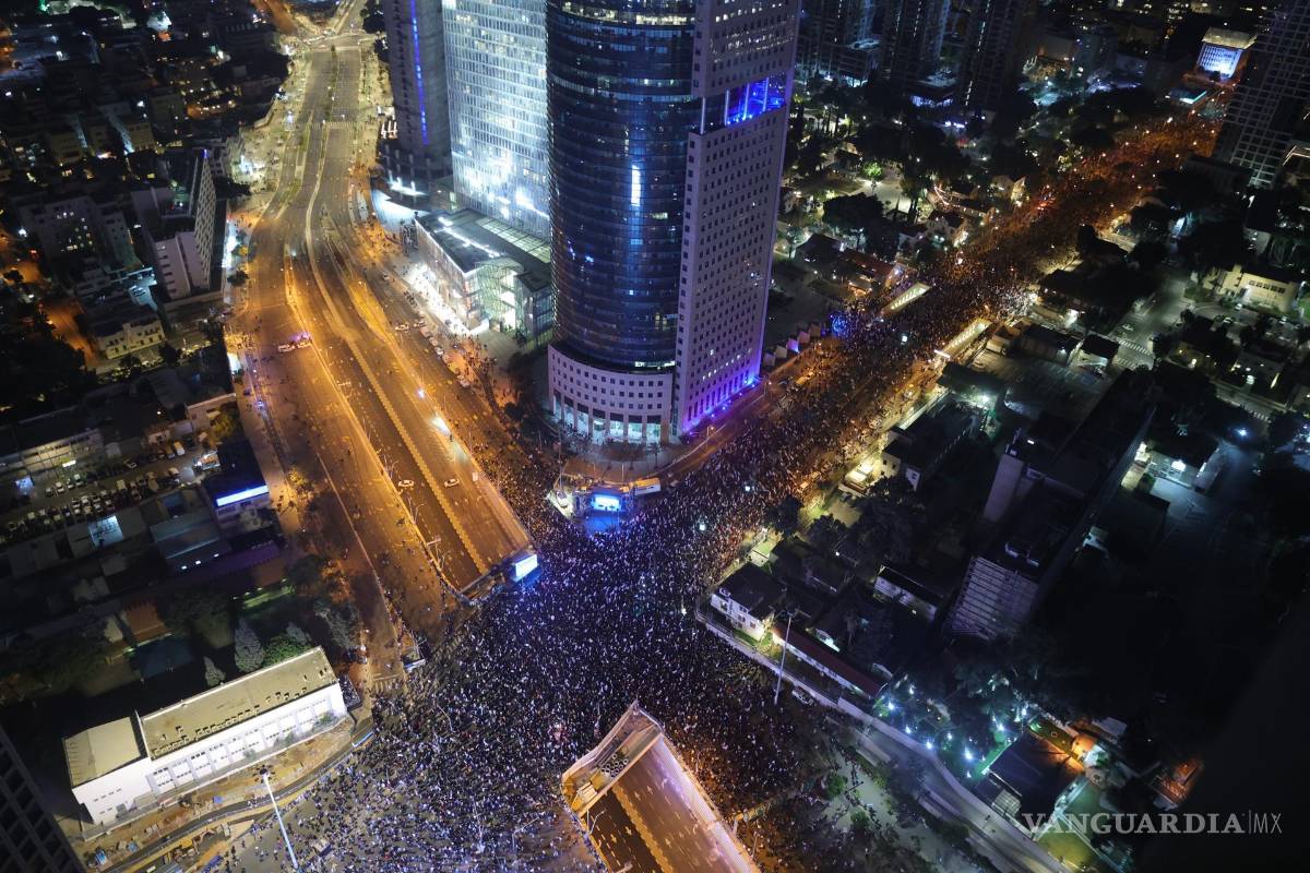 Miles de Israelíes protestan contra las de reformas al sistema judicial impulsadas por Benjamin Netanyahu