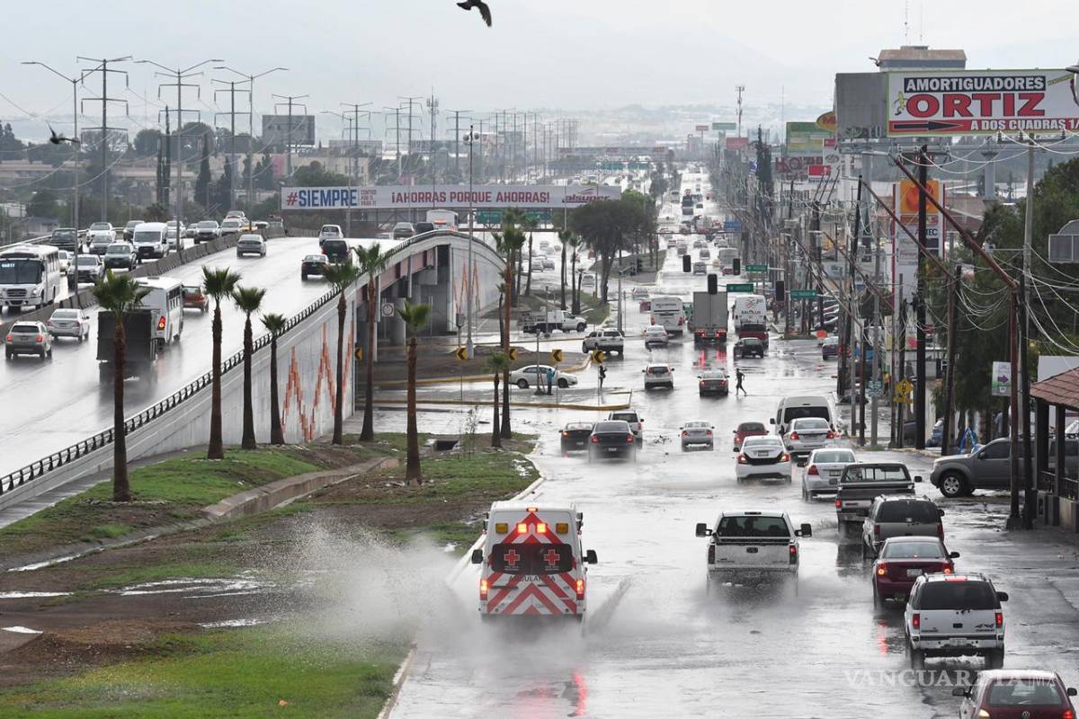 $!Tormenta azota diferentes puntos en Saltillo; reportan inundaciones, derriba 12 árboles y 3 bardas