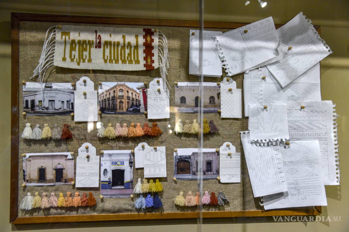 En ‘Tejer la ciudad’ la artista Victoria Victoria crea sarapes inspirada en el ladrillo de Saltillo