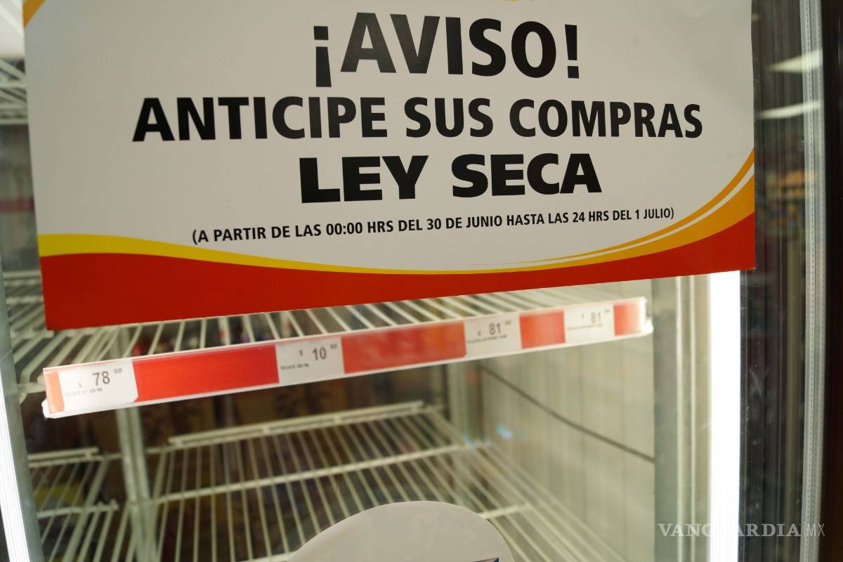 Coahuila tendrá dos días de Ley Seca por elecciones