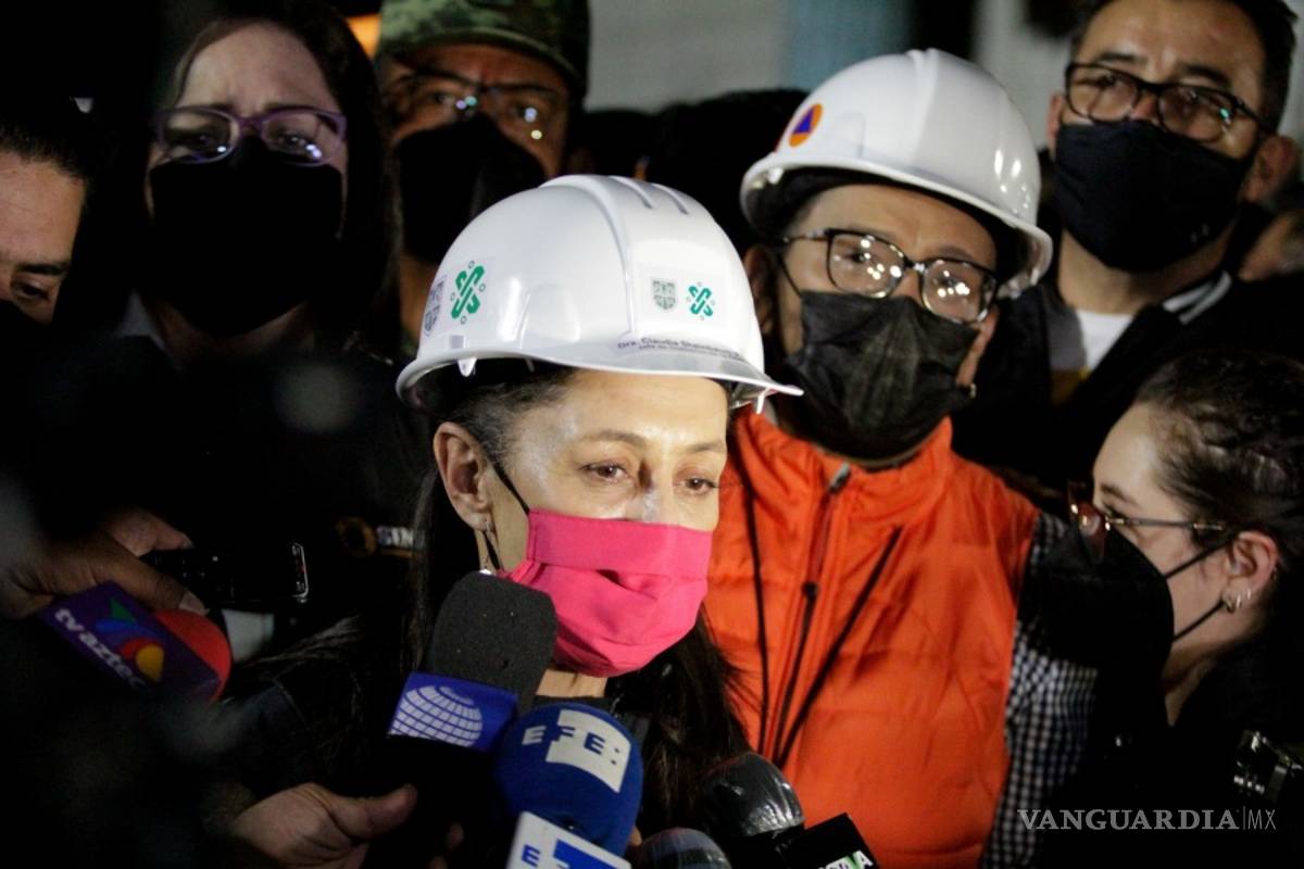 $!Imágenes del desplome en el metro en CDMX