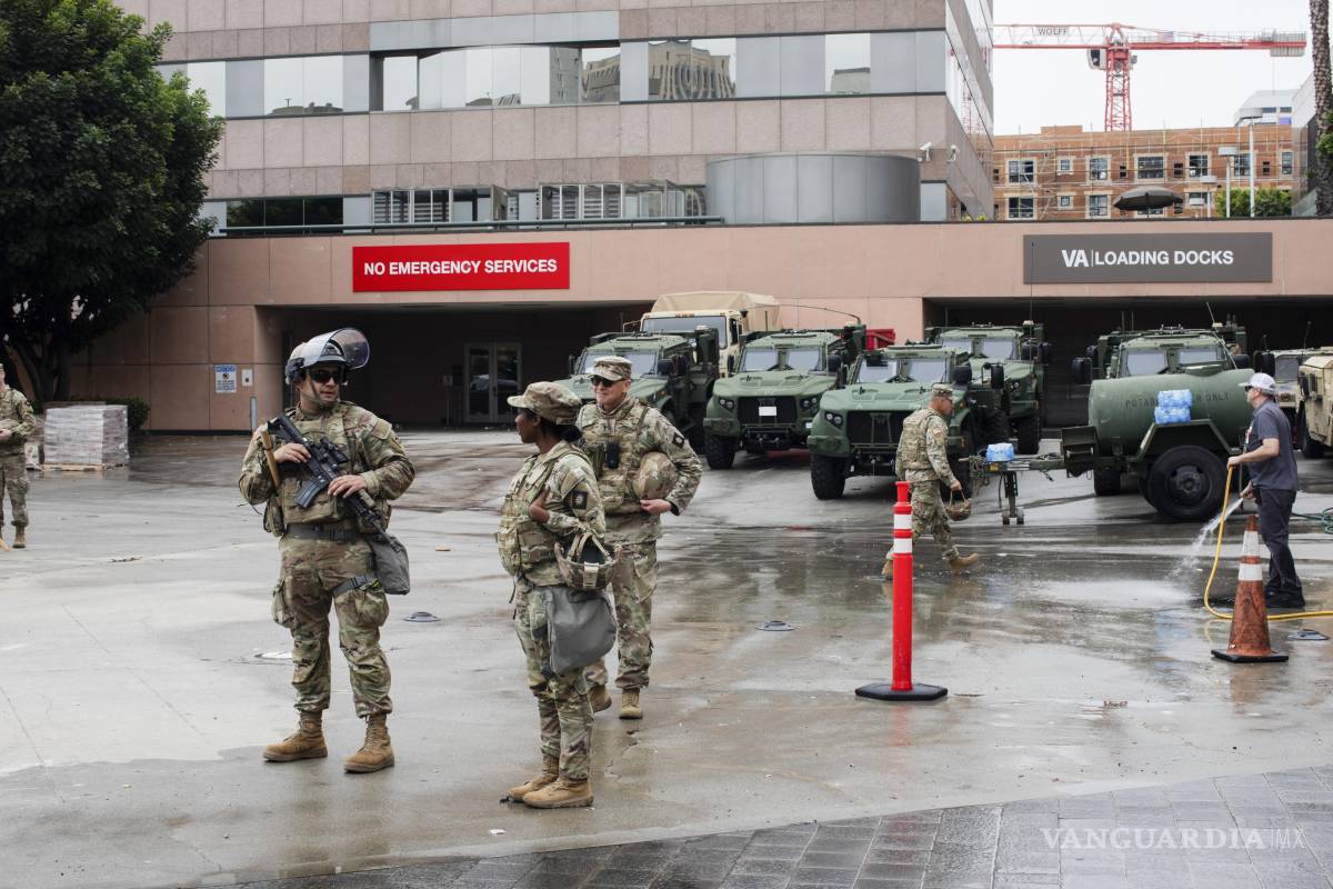 $!El presidente Trump desplegó tropas de la Guardia Nacional en el sur de California a partir del 7 de junio.
