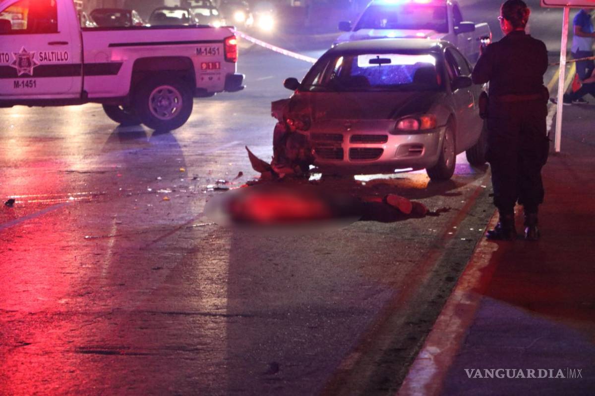 Joven de 16 años al volante mata a peatón ebrio en Saltillo