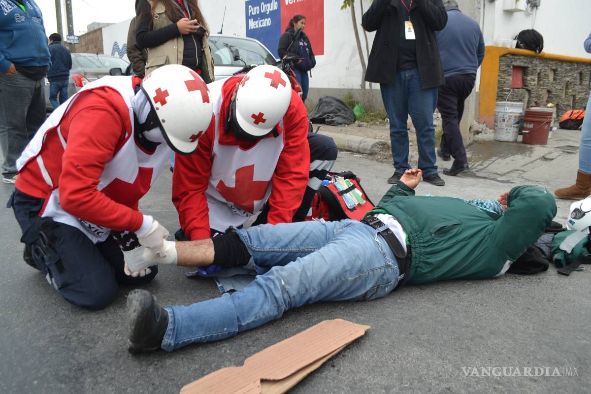 Arrollan a un motociclista
