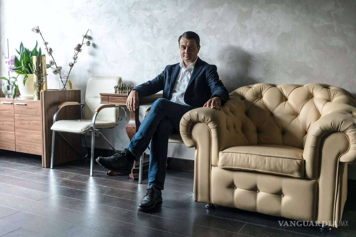 $!Dmytro Razumkov, expresidente del Parlamento de Ucrania, en su oficina de Kiev.