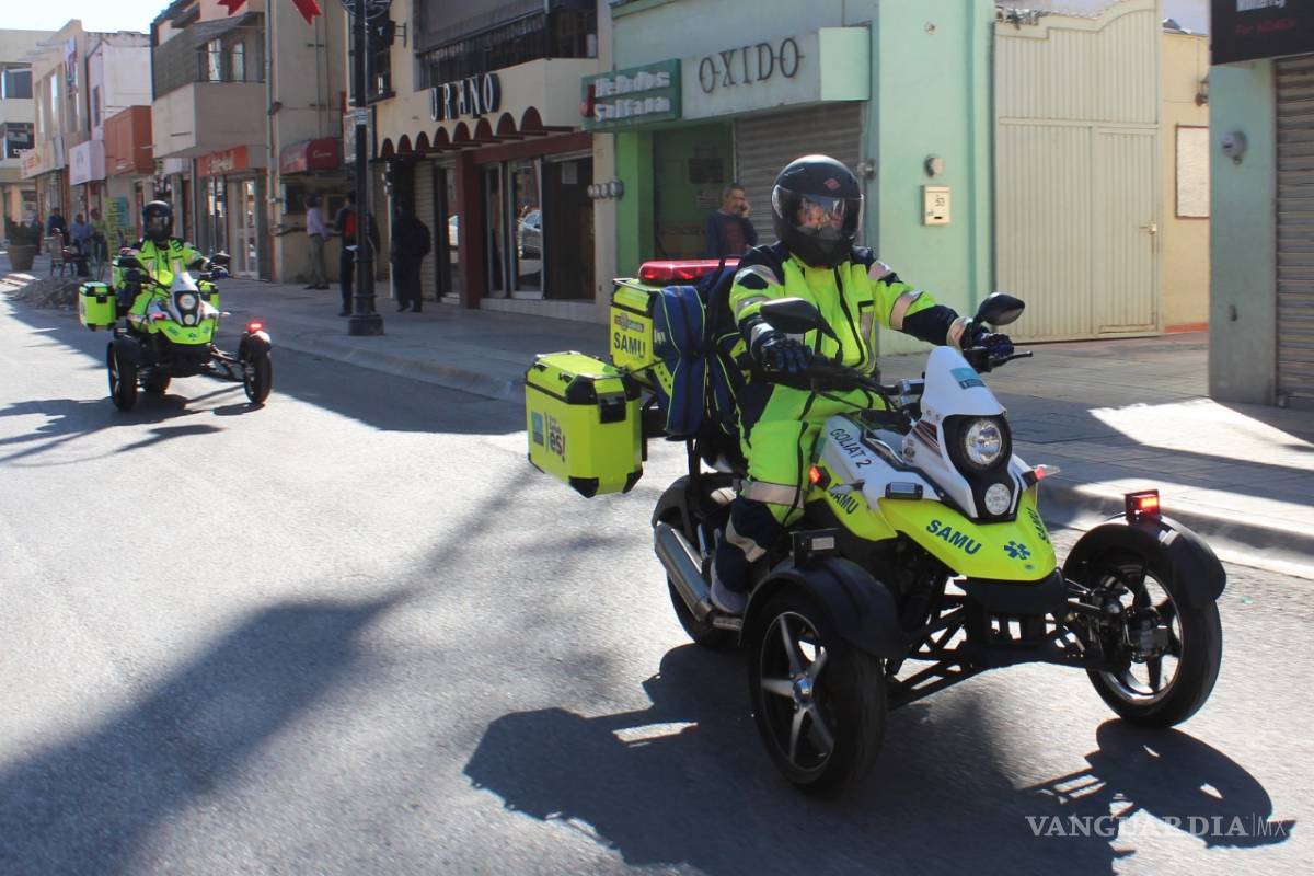 $!Atienden emergencias con moto-ambulancias