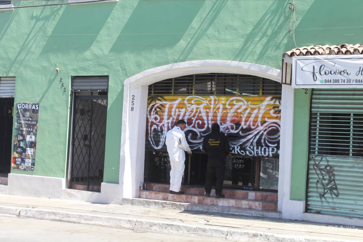 Hombre muere al interior de una barbería en Saltillo