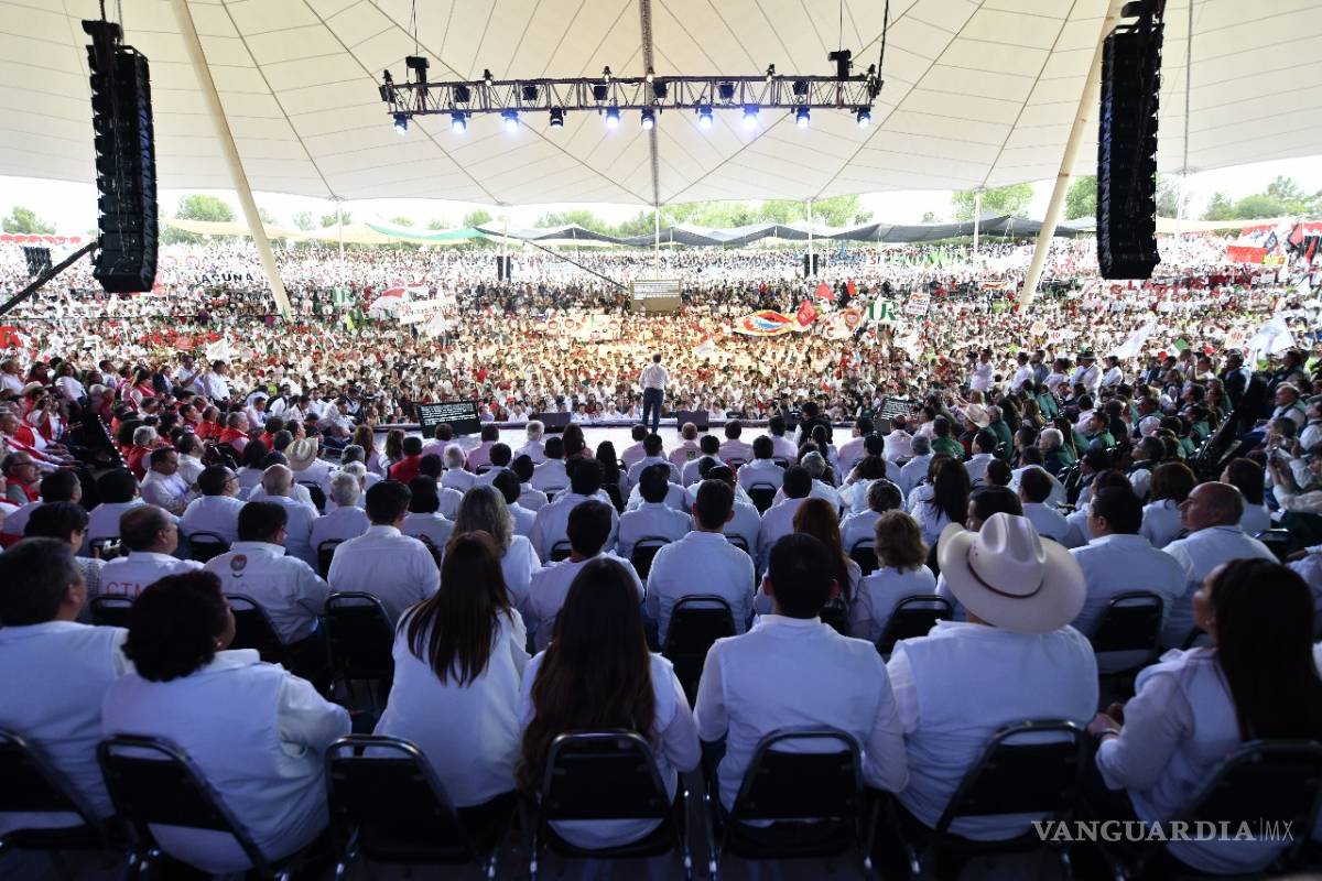 $!Meade se compromete a reforzar la seguridad de México durante cierre de campaña en Saltillo