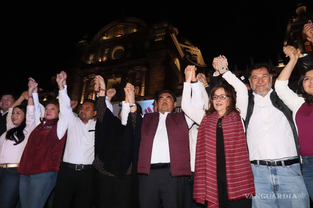 Dedica Barbosa su triunfo en Puebla a López Obrador