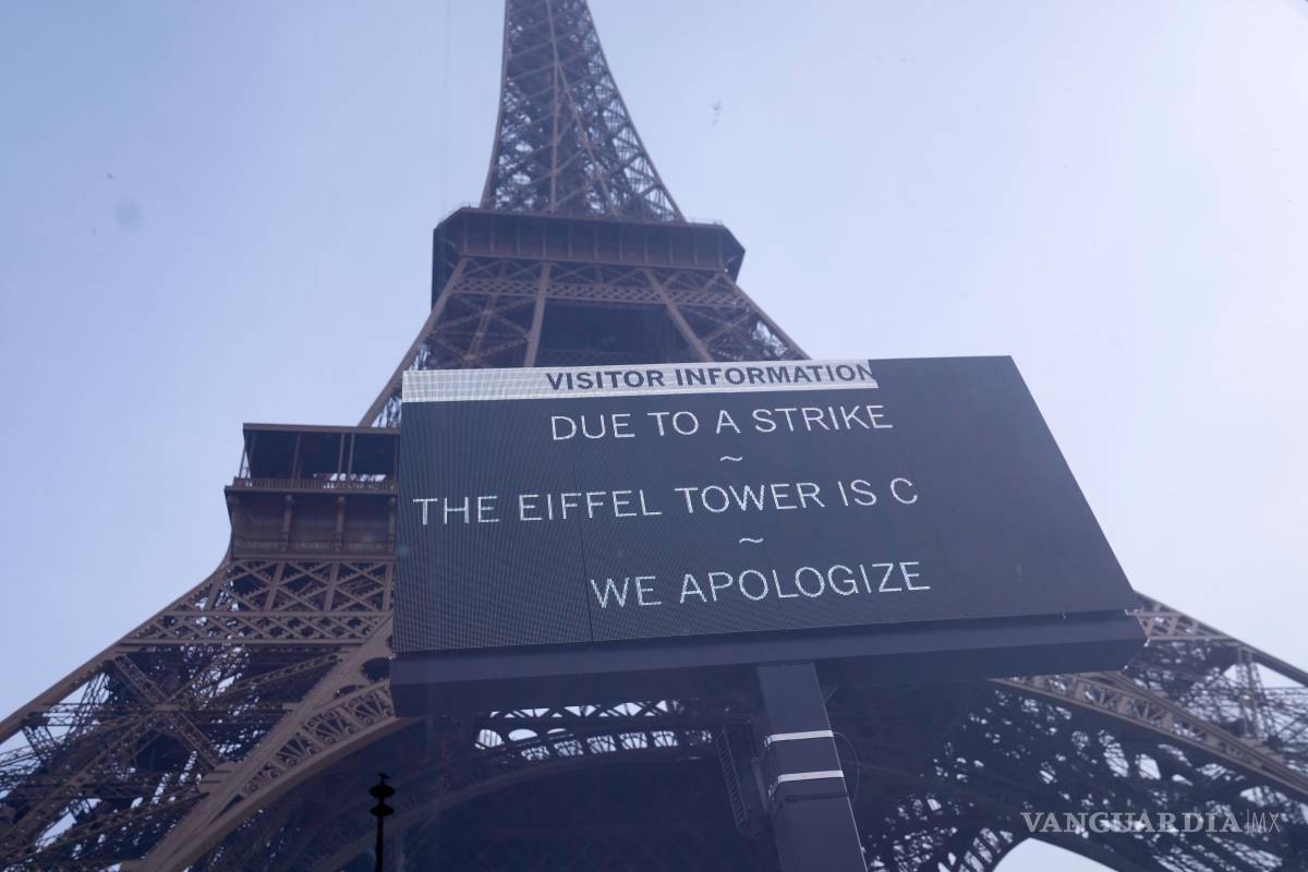 Tras protestas en Francia contra la austeridad, cierra la Torre Eiffel